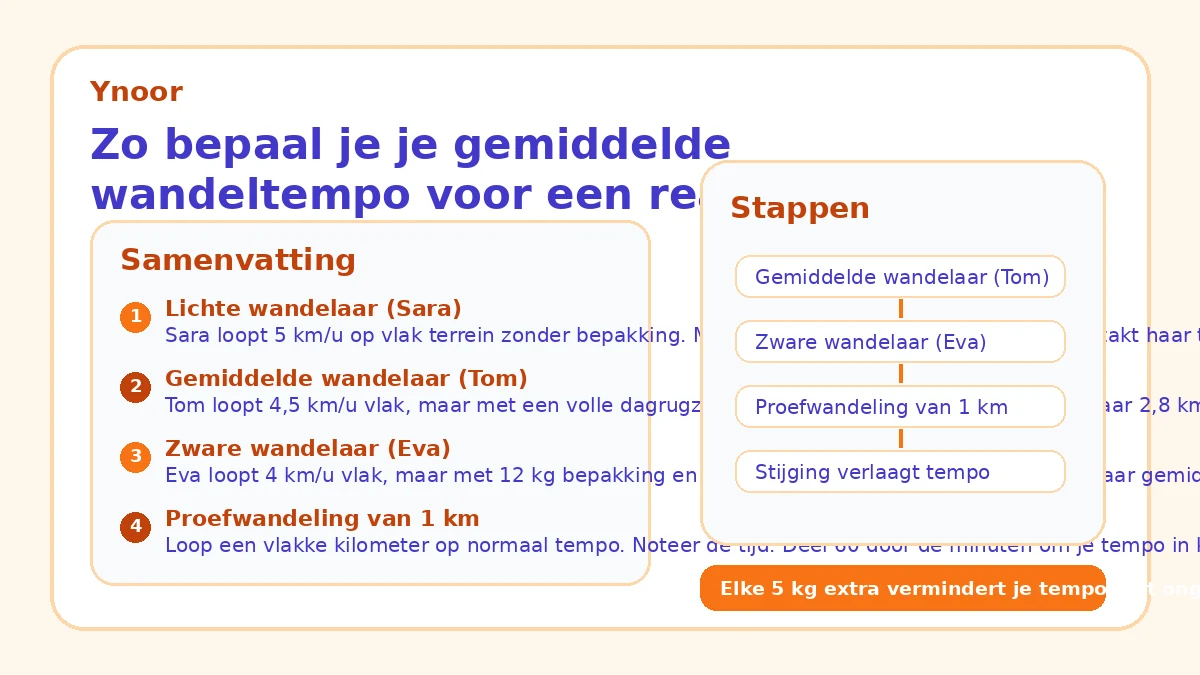Zo bepaal je je gemiddelde wandeltempo voor een realistische planning