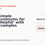 Simple Synonyms for ‘helpful’ with Examples