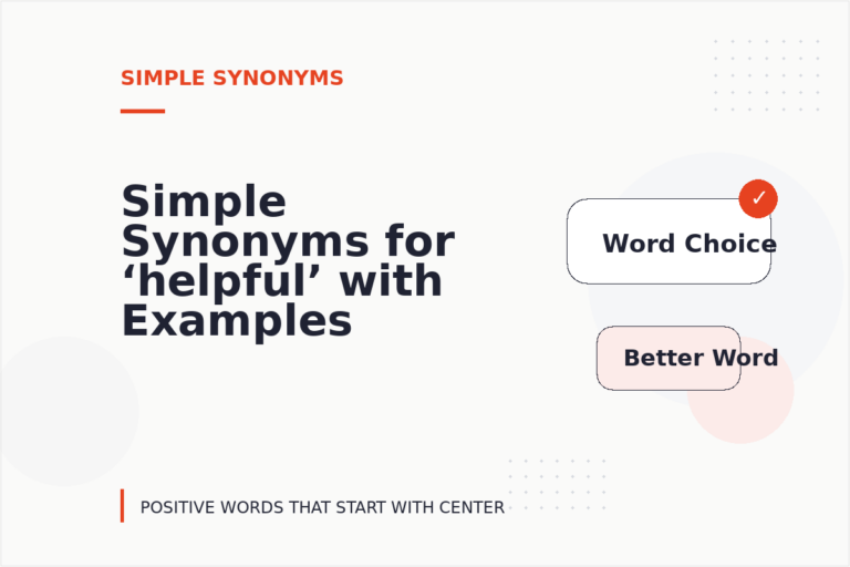 Simple Synonyms for ‘helpful’ with Examples Simple Synonyms for ‘helpful’ with Examples