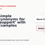 Simple Synonyms for ‘support’ with Examples