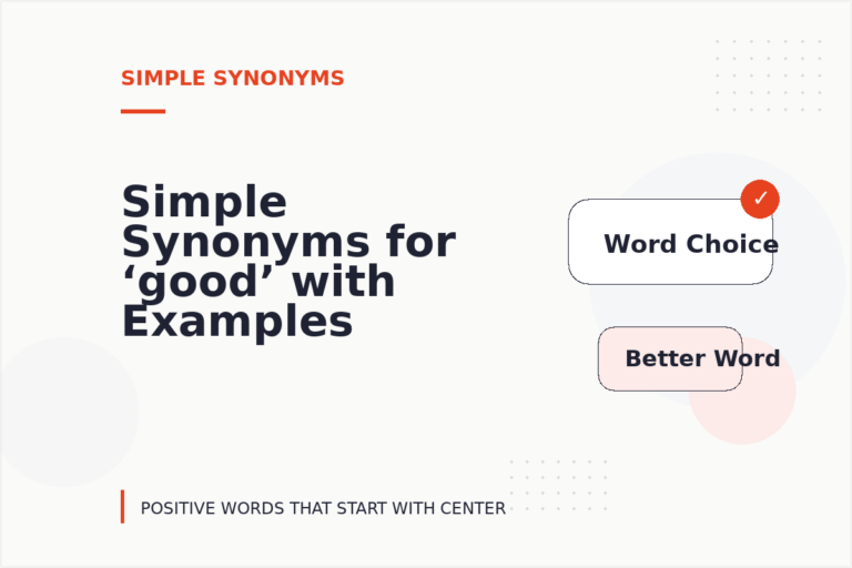 Simple Synonyms for ‘good’ with Examples Simple Synonyms for ‘good’ with Examples