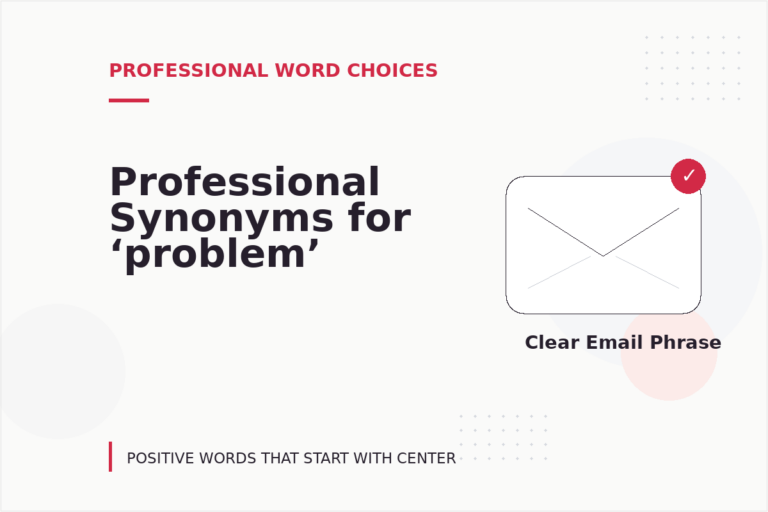 Professional Synonyms for ‘problem’ Professional Synonyms for ‘problem’