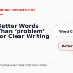Better Words Than ‘problem’ for Clear Writing