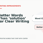 Better Words Than ‘solution’ for Clear Writing