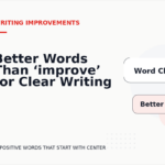 Better Words Than ‘improve’ for Clear Writing