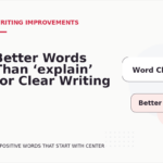 Better Words Than ‘explain’ for Clear Writing