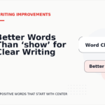 Better Words Than ‘show’ for Clear Writing