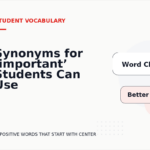 Synonyms for ‘important’ Students Can Use