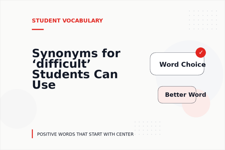 Synonyms for ‘difficult’ Students Can Use Synonyms for ‘difficult’ Students Can Use