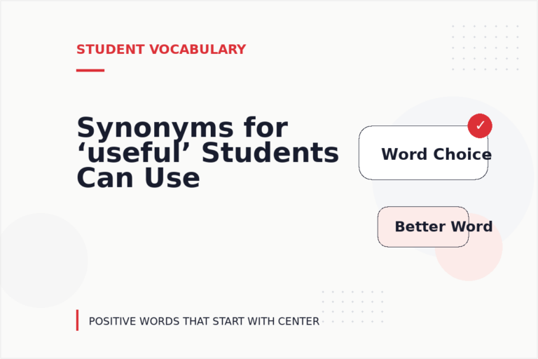 Synonyms for ‘useful’ Students Can Use