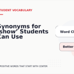 Synonyms for ‘show’ Students Can Use