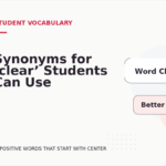 Synonyms for ‘clear’ Students Can Use